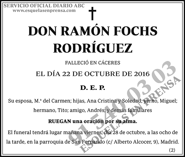 Ramón Fochs Rodríguez